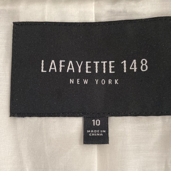 Lafayette 148 silk/cotton blazer, size 10. - Picture 6 of 6
